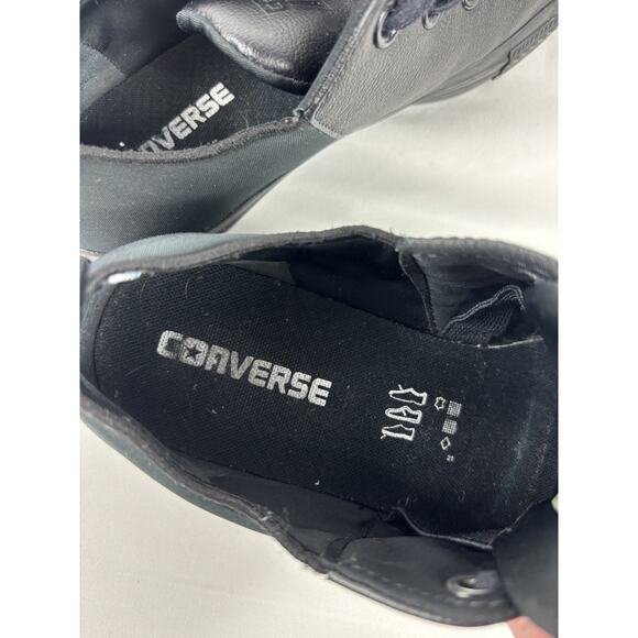 Converse Low Top Sneakers Black 8 Neoprene Gothic Goth Gothcore Black on Black - Picture 4 of 9